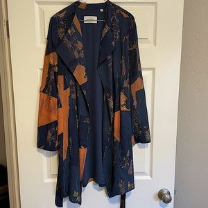 Babaton Aritzia Quincey Duster Robe Jacket trench sweater